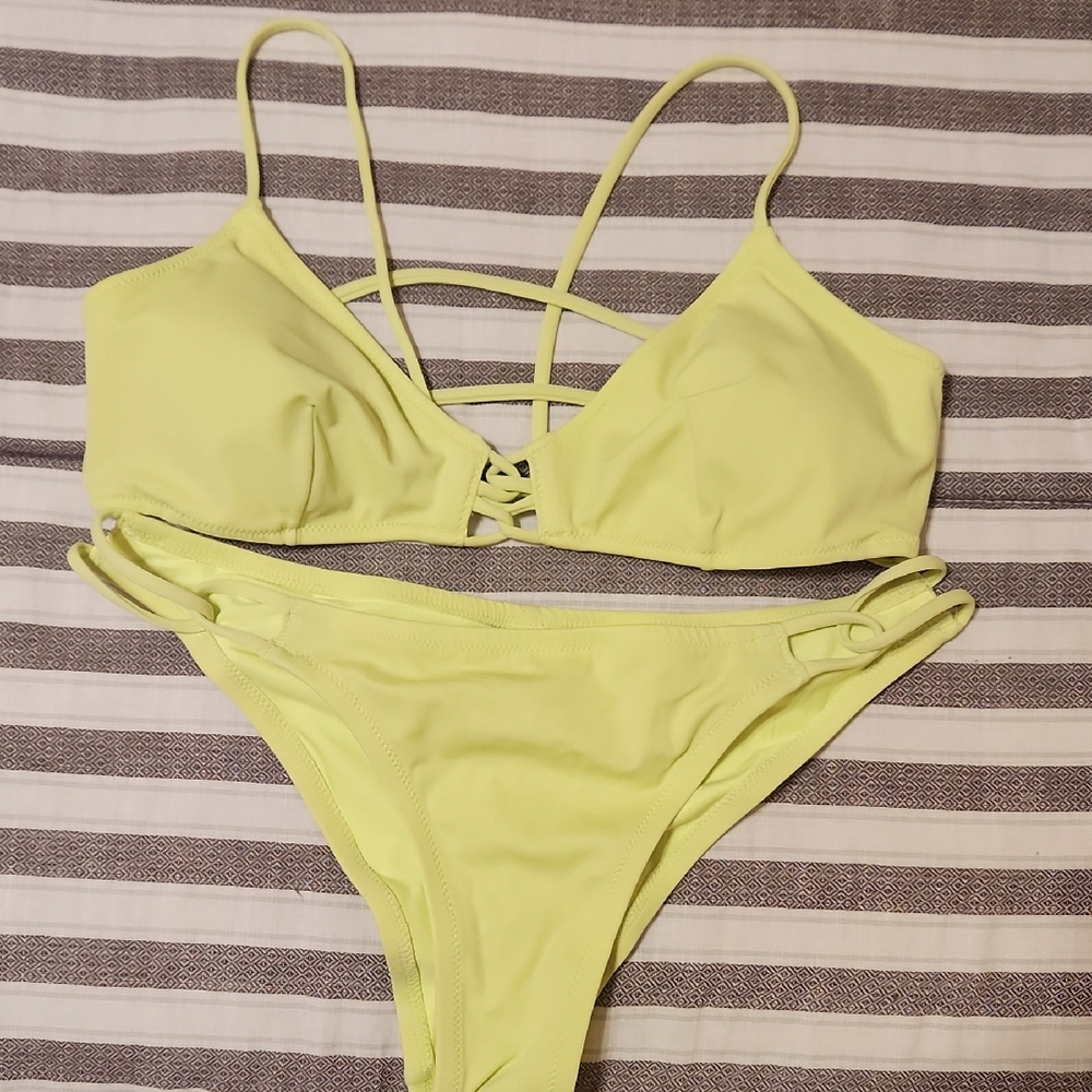 Victoria's Secret Green/yellow Bikini